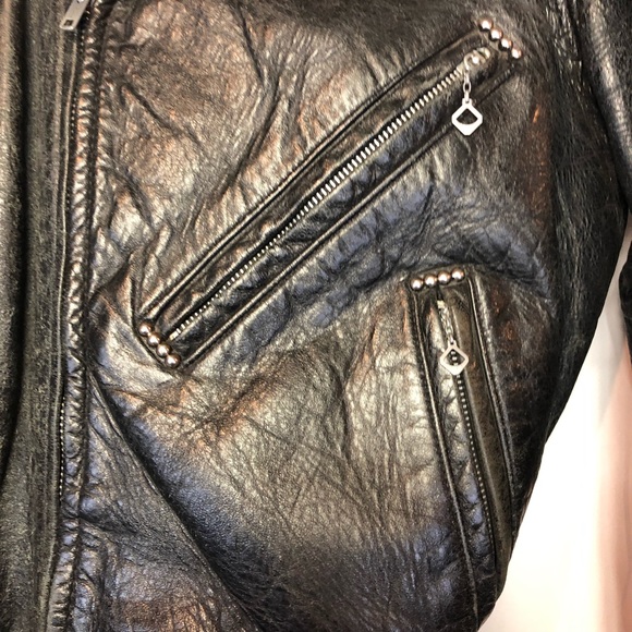 Harley Davidson sz 36 Vtg motorcycle jacket horse - Picture 5 of 8